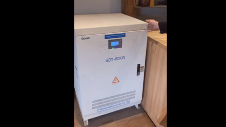 Positive feedback on our 60kW digital phase converter from UK customers