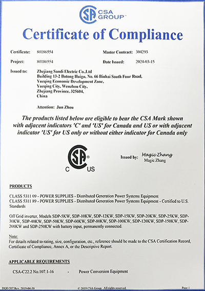 Certificates